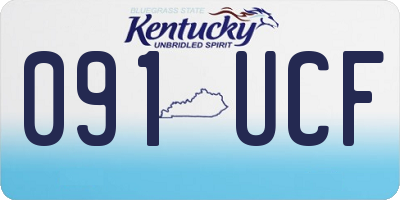 KY license plate 091UCF