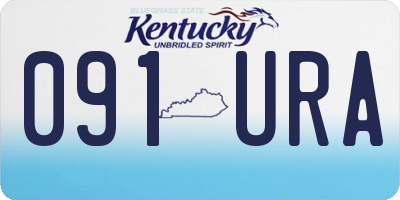 KY license plate 091URA