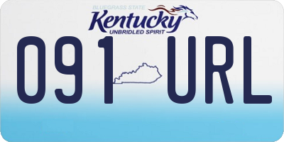 KY license plate 091URL