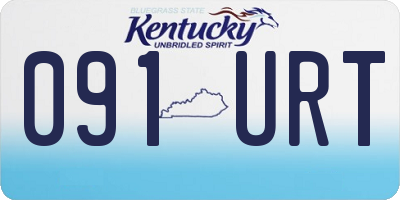 KY license plate 091URT