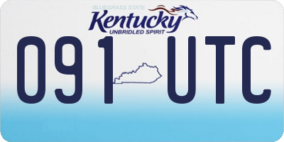 KY license plate 091UTC