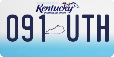 KY license plate 091UTH