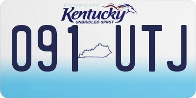 KY license plate 091UTJ