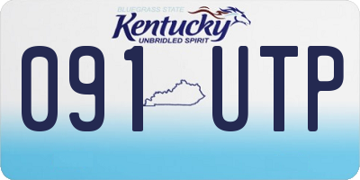 KY license plate 091UTP