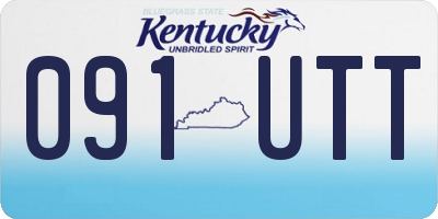 KY license plate 091UTT