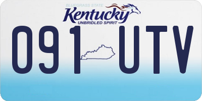 KY license plate 091UTV