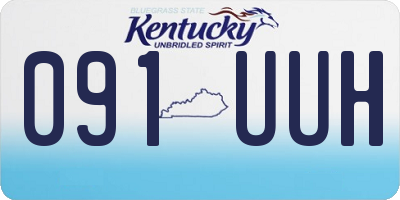 KY license plate 091UUH