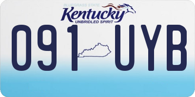KY license plate 091UYB