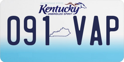 KY license plate 091VAP