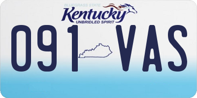 KY license plate 091VAS