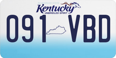 KY license plate 091VBD