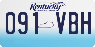 KY license plate 091VBH