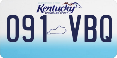 KY license plate 091VBQ