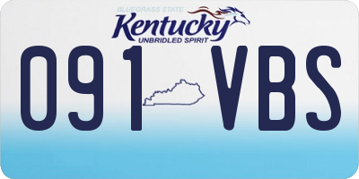 KY license plate 091VBS