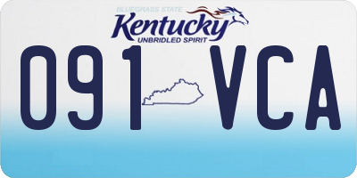 KY license plate 091VCA
