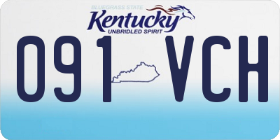 KY license plate 091VCH