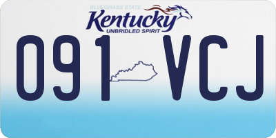 KY license plate 091VCJ