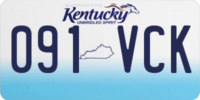 KY license plate 091VCK