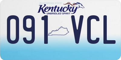 KY license plate 091VCL