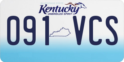 KY license plate 091VCS