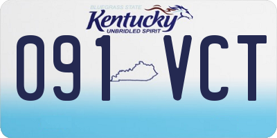 KY license plate 091VCT