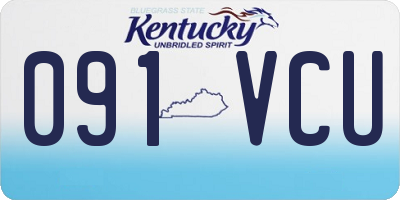KY license plate 091VCU