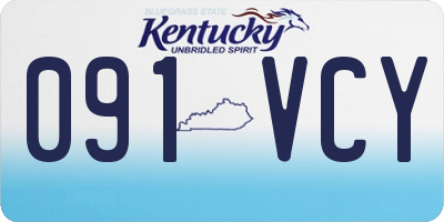 KY license plate 091VCY
