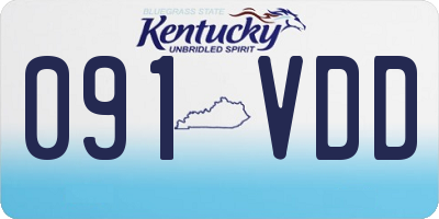 KY license plate 091VDD