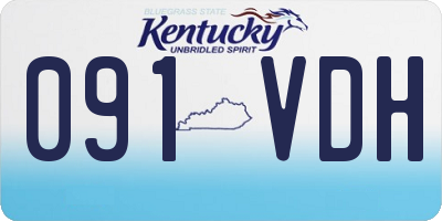 KY license plate 091VDH