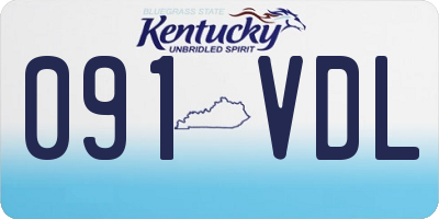 KY license plate 091VDL
