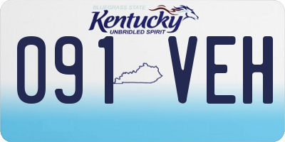 KY license plate 091VEH