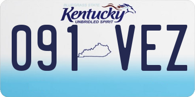 KY license plate 091VEZ