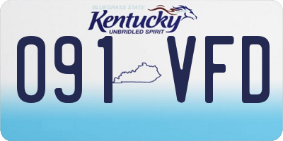 KY license plate 091VFD