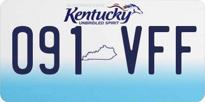 KY license plate 091VFF