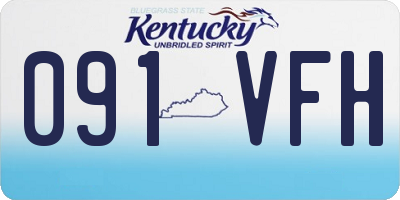 KY license plate 091VFH