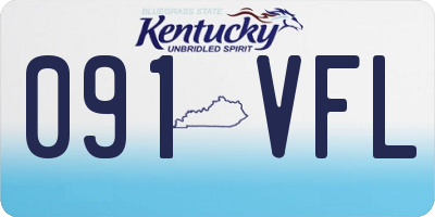 KY license plate 091VFL