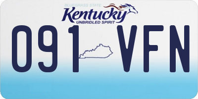 KY license plate 091VFN
