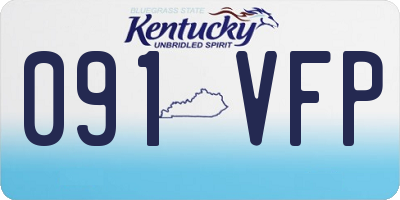 KY license plate 091VFP