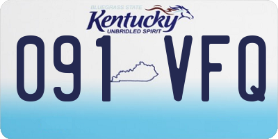 KY license plate 091VFQ