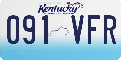 KY license plate 091VFR