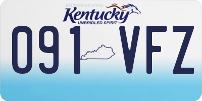 KY license plate 091VFZ