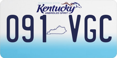 KY license plate 091VGC
