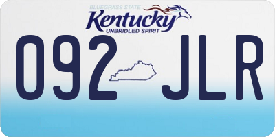 KY license plate 092JLR