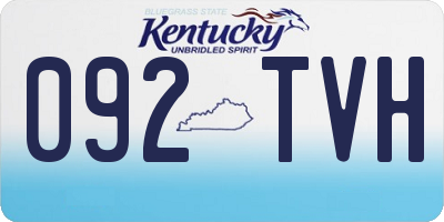 KY license plate 092TVH