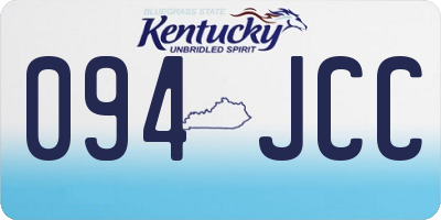 KY license plate 094JCC