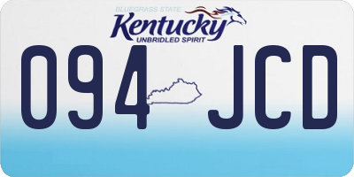 KY license plate 094JCD