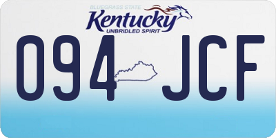 KY license plate 094JCF