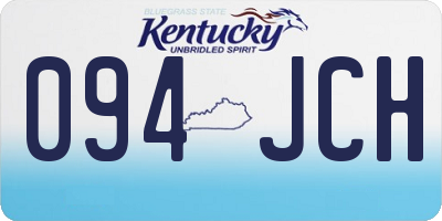 KY license plate 094JCH