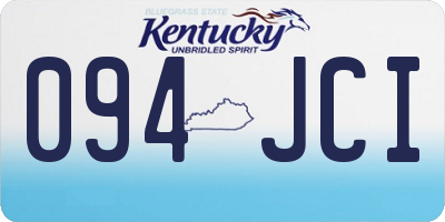 KY license plate 094JCI