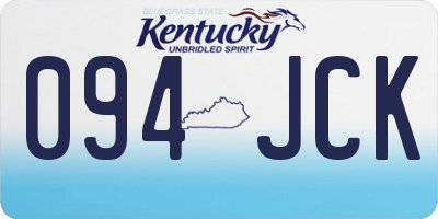 KY license plate 094JCK